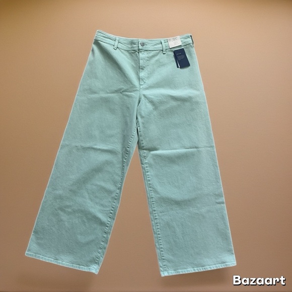 NWT a new day Mint high-rise sailor Wide Leg Jeans - Picture 2 of 5